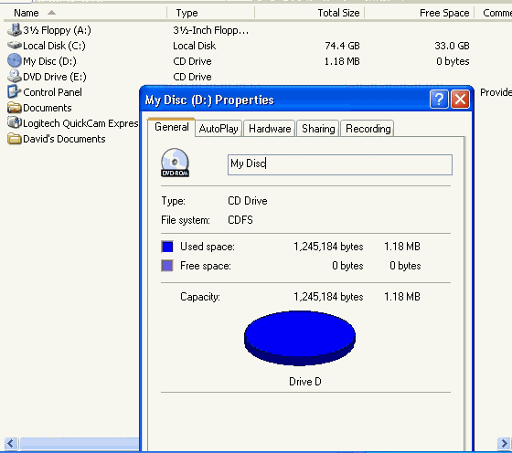 DVD-RW Problem